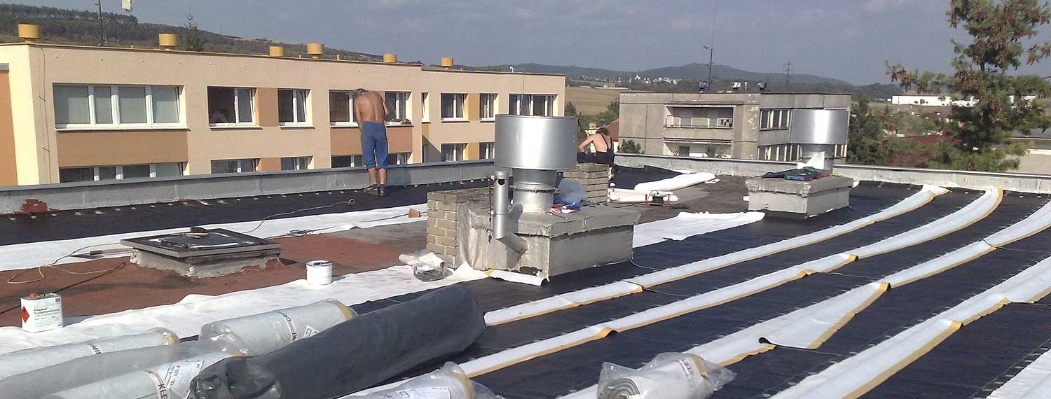 Střechy Vršecký - izolace plochých střech